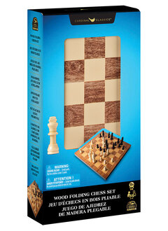 Cardinal Classics: Wood Folding Chess Set (BL)