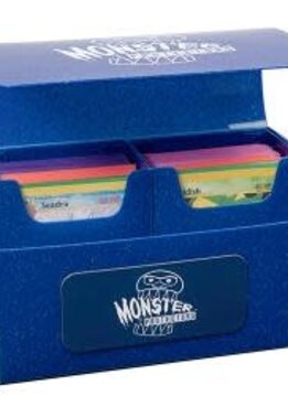 Deck Box Double Monster Blue Glitter