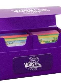 Deck Box Double Monster Purple Glitter