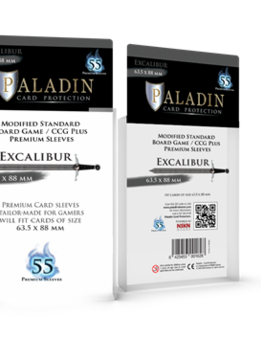 Paladin Sleeve - Excalibur - 63.5×88 mm (55ct)
