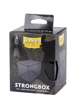 Deck Box Dragon Shield Strongbox Clear Black (100ct)