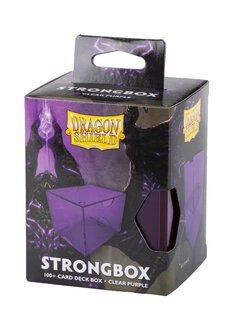 Deck Box Dragon Shield Strongbox Clear Purple (100ct)