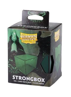 Deck Box Dragon Shield Strongbox Clear Green (100ct)