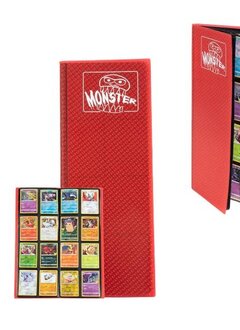 8 Pocket Tower Monster Holofoil Red Binder