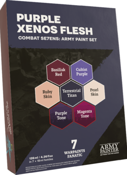 Combat Se7Ens: Purple Xenos Flesh Paint Set