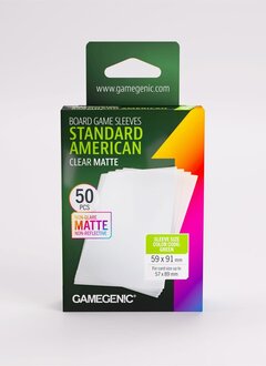 Gamegenic: Matte Standard American-Sized Boardgame (50) (Repackaging)