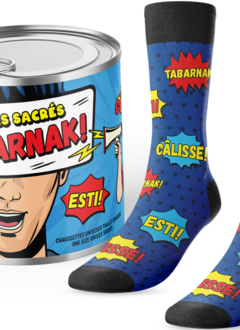 Quebec French Swear Word Socks