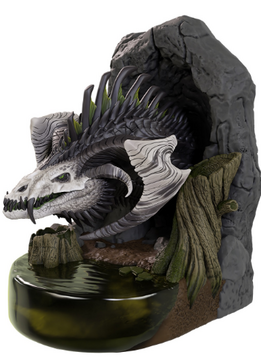 DND Bookends Black Dragon