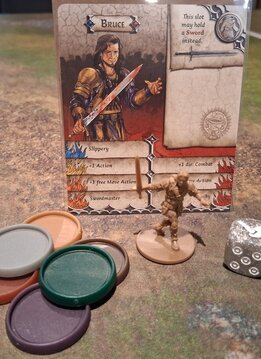 Zombicide Black Plague - Bruce Promo Miniature (+ Iron Dice, Counter Pack and ID Card)