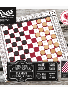 Rustik Jeu De Dames Françaises Classiques