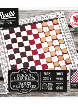 Rustik Jeu De Dames Françaises Classiques