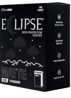 Sleeves: Eclipse: Matte: Standard Size: Jet black (105)