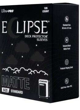 Sleeves: Eclipse: Matte: Standard Size: Jet black (105)