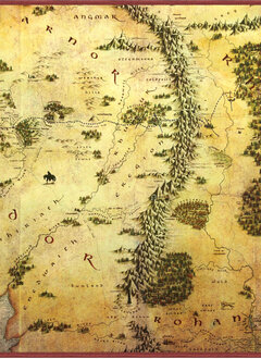 UG Playmat The Hobbit Map - Middle-earth