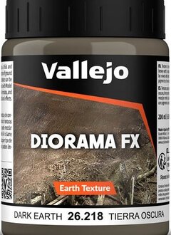 Vallejo: Diorama Earth Textures Dark Earth 200ML