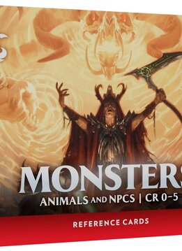 D&D Rpg Reference Cards Monsters Animals And Npcs (EN)