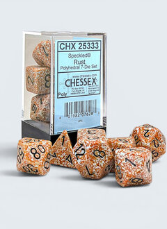 25333 - Speckled Rust/black Polyhedral 7-Die Set
