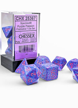 25367 - Speckled Purple Passion/pink Polyhedral 7-Die Set
