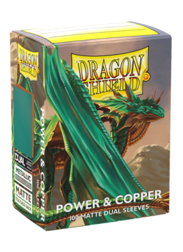 Dragon Shield Sleeves Dual Matte Power And Copper (100ct)