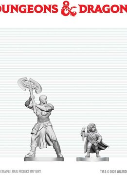 D&D Unpainted Minis Wv29 Goliath Barbarian & Halfling Rogue