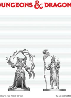 D&D Unpainted Minis Wv29 Human Druid & Elf Sorcerer