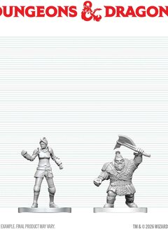 D&D Unpainted Minis Wv29 Cultist Of Bane & Dwarf Zhentilar Soldier