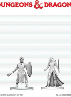 D&D Unpainted Minis Wv29 Black Gauntlet & Zhentilar Paladin Of Bane