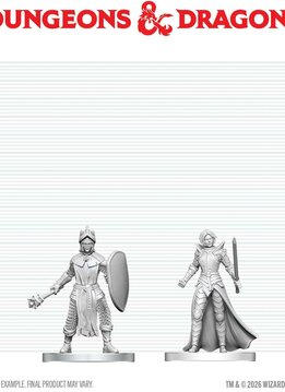 D&D Unpainted Minis Wv29 Black Gauntlet & Zhentilar Paladin Of Bane