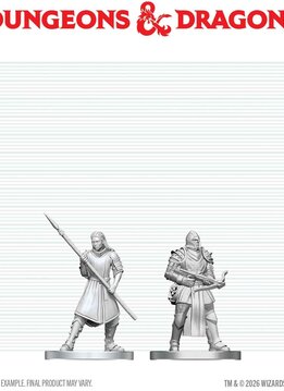 D&D Unpainted Minis Wv29 Town Guards