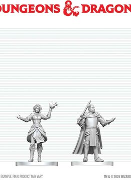 D&D Unpainted Minis Wv29 Knight & Mage Apprentice