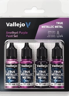 Vallejo: True Metallic Metal Amethyst Purple Paint Set