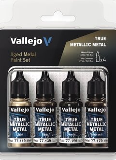 Vallejo: True Metallic Metal Aged Metal Paint Set