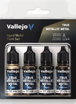 Vallejo: True Metallic Metal Aged Metal Paint Set