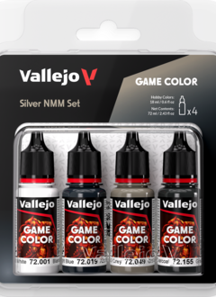 Vallejo: Game Color Set Silver Non Metallic Metal