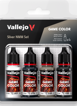 Vallejo: Game Color Set Silver Non Metallic Metal