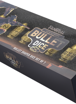 Resin 7 Poly Dice Set Bullet Gunslinger