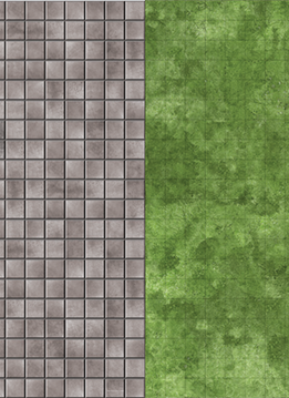 Grass & Dungeon Vinyl Rpg Mats 2X 20"X30"