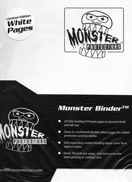Monster Binder White Limited Edition White Pages