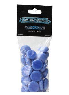 Gaming Counters Marble Blue