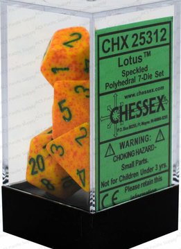 25312 Speckled Lotus 7pc Dice Set