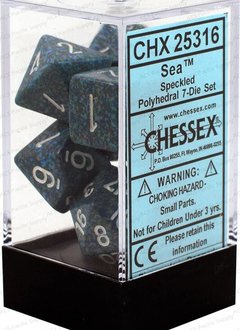25316 Speckled 7-Die Set Sea