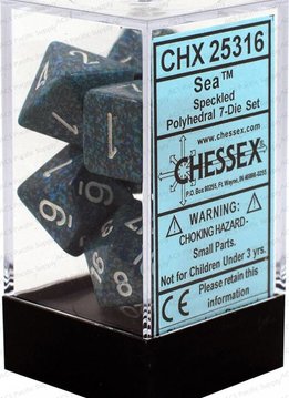 25316 Speckled 7-Die Set Sea