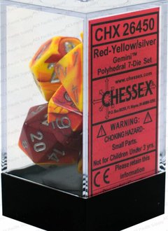 26450 Gemini 7-Die Set Red-Yellow/Silver