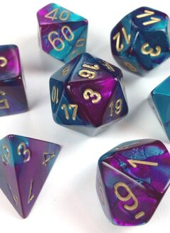 26449 Gemini 7-Die Set Purple-Teal/Gold