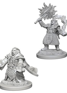 D&D NMM Unpainted: Wave 4: Dwarf Female Cleric