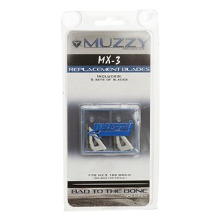 Muzzy BH Muzzy MX-3 Replacement Blades Fit75gr & 125gr (6 Box)