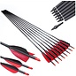 Pinals Made Arrow Furious 6.2 600 4" Feather Black/Red 100Gr 30" Ea