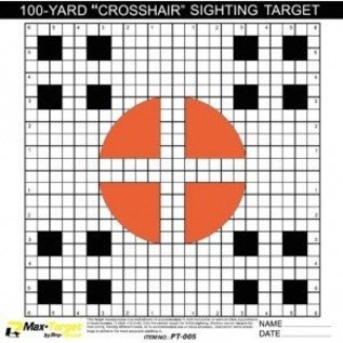 Pro-Tactical TGT - Crosshair Sighting In Paper Target 20 Pack