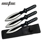 Perfect Point Knives K-PP-114-3SB Perfect Point Black Silver Throwing Knives