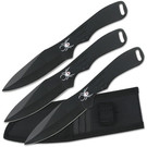 Perfect Point Knives K-RC-1793B Spider Print Black Throwing Knife Set 3